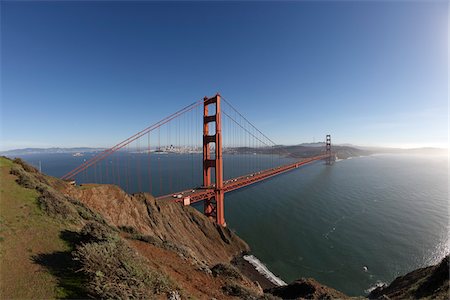 san francisco peninsula - Golden Gate Bridge, San Francisco, Californie, USA Photographie de stock - Premium Libres de Droits, Code: 600-03738428