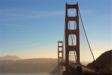 san francisco peninsula - Vue du Golden Gate Bridge North Vista point, San Francisco, Californie, USA Photographie de stock - Premium Libres de Droits, Code: 600-03738423