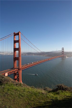san francisco peninsula - Golden Gate Bridge, San Francisco, Californie, USA Photographie de stock - Premium Libres de Droits, Code: 600-03738430