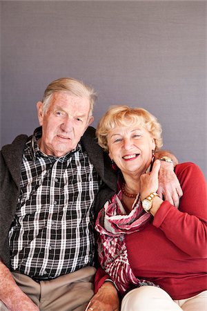 portrait light background - Senior Couple Stock Photo - Premium Royalty-Free, Code: 600-03738690