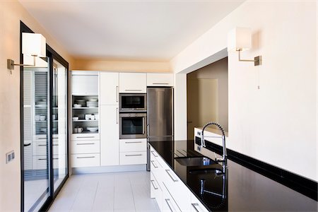 Kitchen Interior Fotografie stock - Premium Royalty-Free, Codice: 600-03768694