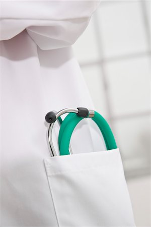 simsearch:600-03405632,k - Close-up of Stethoscope in Pocket Stock Photo - Premium Royalty-Free, Code: 600-03777820