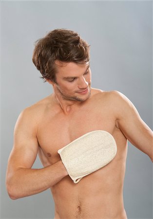 Man Exfoliating Stock Photo - Premium Royalty-Free, Code: 600-03787515