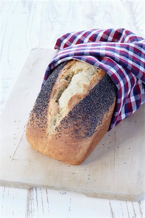 Poppy Seed Bread Foto de stock - Sin royalties Premium, Código: 600-03782462