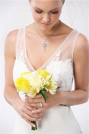 Portrait de mariée Photographie de stock - Premium Libres de Droits, Code: 600-03783425