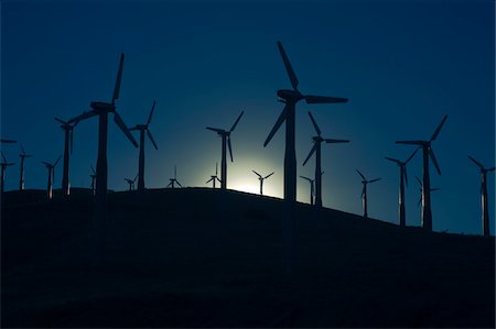 sierra nevada - Tehachapi Pass Wind Farm, Tehachapi, Kern County, Californie, Etats-Unis Photographie de stock - Premium Libres de Droits, Code: 600-03814720