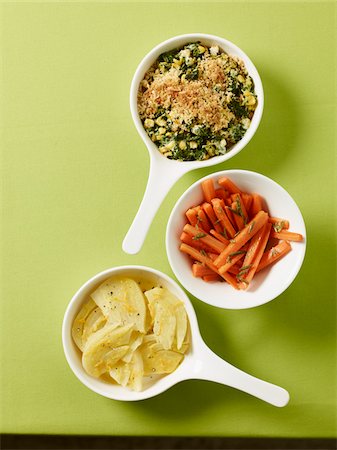 side dishes overhead - Side Dishes Stock Photo - Premium Royalty-Free, Code: 600-03836078