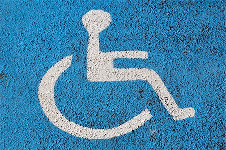 road sign - Wheelchair Symbol Stock Photo - Premium Royalty-Free, Code: 600-03836129