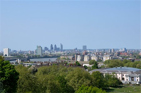 simsearch:6122-07696553,k - London Skyline from Greenwich, London, England Foto de stock - Sin royalties Premium, Código: 600-03836150