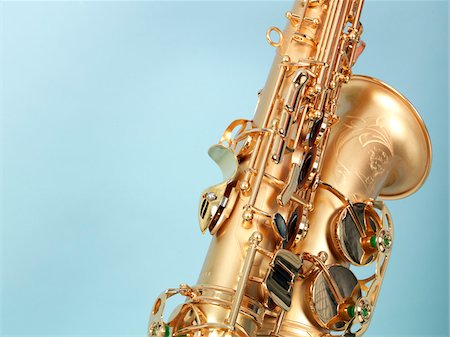 Close-up of Saxophone Foto de stock - Sin royalties Premium, Código: 600-03836286