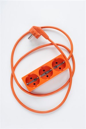 electrical cord nobody - European Power Bar Stock Photo - Premium Royalty-Free, Code: 600-03836299