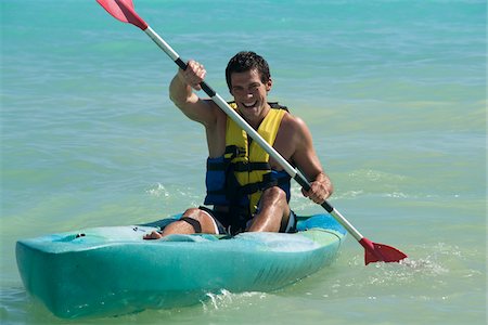 sea kayak - Kayaking, Reef Playacar Resort and Spa Hotel, Playa del Carmen, Quintana Roo, Yucatan Peninsula, Mexico Stock Photo - Premium Royalty-Free, Code: 600-03849065