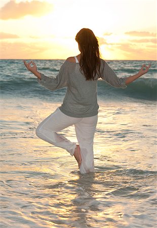 enlightenment - Woman, Reef Playacar Resort and Spa Hotel, Playa del Carmen, Quintana Roo, Yucatan Peninsula, Mexico Stock Photo - Premium Royalty-Free, Code: 600-03849585