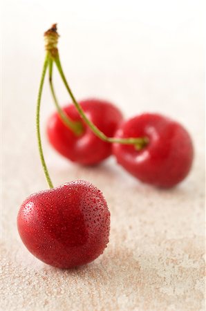 Close-up of Cherries Foto de stock - Sin royalties Premium, Código: 600-03865115