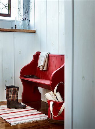Rubber Boots and Red Bench, Odessa, Loyalist, Ontario, Canada Stock Photo - Premium Royalty-Free, Code: 600-03891304