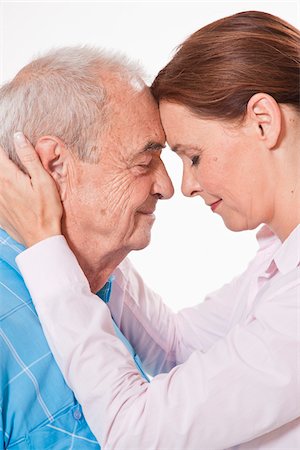 profile of old men - Portrait of Man and Woman Stock Photo - Premium Royalty-Free, Code: 600-03893397