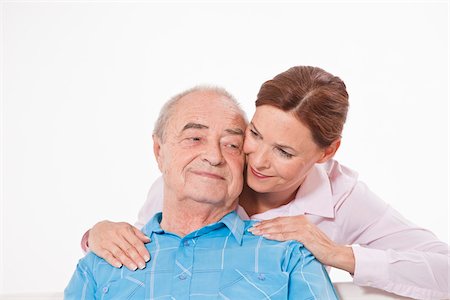 parent care older - Portrait of Man and Woman Stock Photo - Premium Royalty-Free, Code: 600-03893400