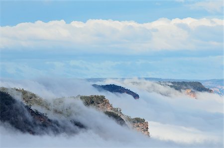 Brume matinale au lac Burragorang, Burragorang State Conservation Area, New South Wales, Australie Photographie de stock - Premium Libres de Droits, Code: 600-03907308