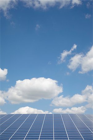 solar panels and roof - Solar Panel, Niebuell, Schleswig-Holstein, Germany Stock Photo - Premium Royalty-Free, Code: 600-03907446