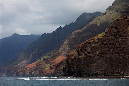 Na Pali Coast, Kauai, Hawaii, USA Foto de stock - Sin royalties Premium, Código: 600-03907708