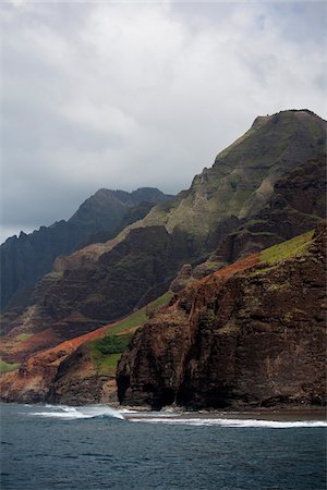 polynesian mountain - Na Pali Coast, Kauai, Hawaii, USA Stock Photo - Premium Royalty-Free, Code: 600-03907709