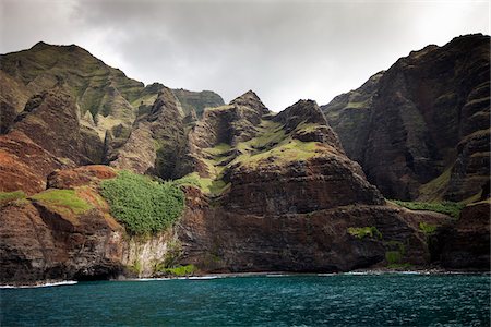 simsearch:600-03907735,k - Na Pali Coast, Kauai, Hawaii, USA Foto de stock - Sin royalties Premium, Código: 600-03907711