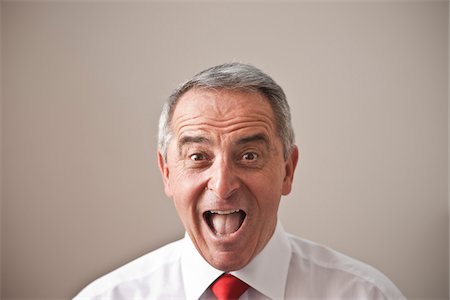 surprised - Portrait of Businessman Foto de stock - Sin royalties Premium, Código: 600-03901080