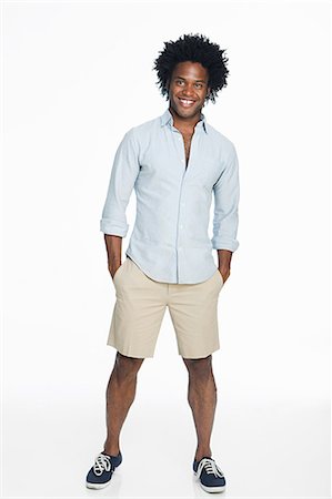 Portrait of young man against white background Foto de stock - Sin royalties Premium, Código: 614-05523020