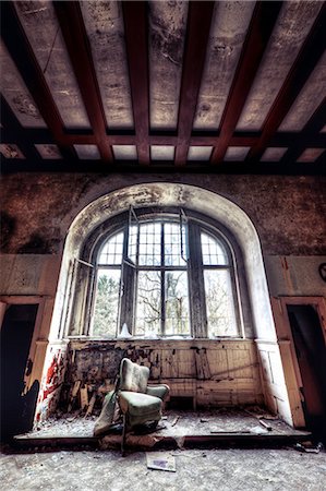 Intérieur pourri du Sanatorium Teupitz, Brandebourg, Allemagne Photographie de stock - Premium Libres de Droits, Code: 614-05792485