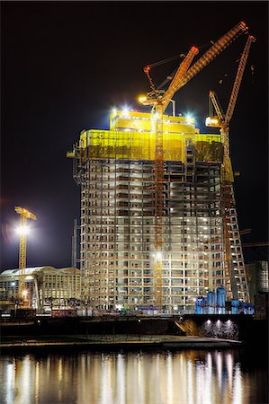 simsearch:614-06403102,k - Construction of the new European Central Bank Headquarters, Frankfurt, Hesse, Germany Stock Photo - Premium Royalty-Free, Code: 614-05792583