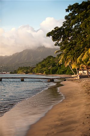 dominica - Piquard Beach, Portsmouth, Dominica, Lesser Antilles Foto de stock - Sin royalties Premium, Código: 614-05819081