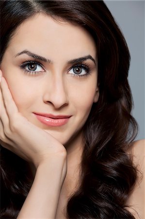 peau (anatomie) - Portrait d'une belle femme Photographie de stock - Premium Libres de Droits, Code: 614-05955252