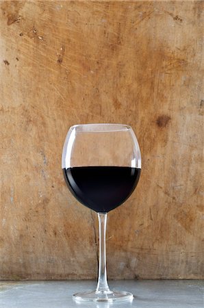 Glass of red wine Foto de stock - Sin royalties Premium, Código: 614-06002064