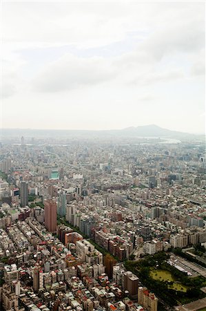eastern - Downtown Taipei viewed from Taipei 101 Tower, Taiwan Stock Photo - Premium Royalty-Free, Code: 614-06002328