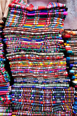 Pile of aymara blankets, close up Stock Photo - Premium Royalty-Free, Code: 614-06002490