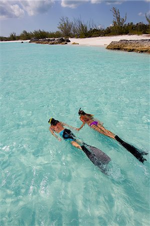 Snorkeling in the Atlantic Ocean Foto de stock - Sin royalties Premium, Código: 614-06002568