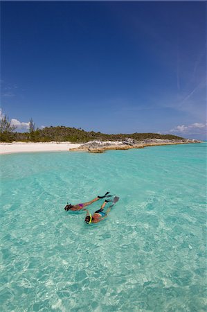 people relaxing beach - Snorkeling in the Atlantic Ocean Stock Photo - Premium Royalty-Free, Code: 614-06002569