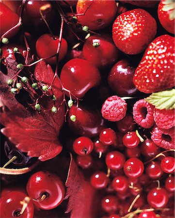 Fruits rouges, plein cadre Photographie de stock - Premium Libres de Droits, Code: 614-06044187