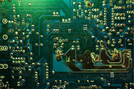 electronic circuitry - Close up of circuit board Stock Photo - Premium Royalty-Free, Code: 614-06044195