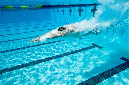 swimming lane marker - Olympic Hopeful in Training Stock Photo - Premium Royalty-Free, Code: 614-06044238