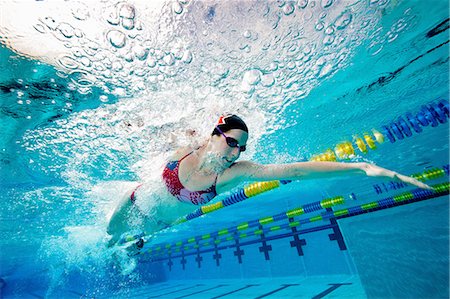 swim lane - Espoir olympique en formation Photographie de stock - Premium Libres de Droits, Code: 614-06044255