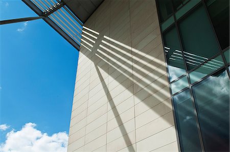 exterior of modern office - Modern office block, low angle view Stock Photo - Premium Royalty-Free, Code: 614-06044727