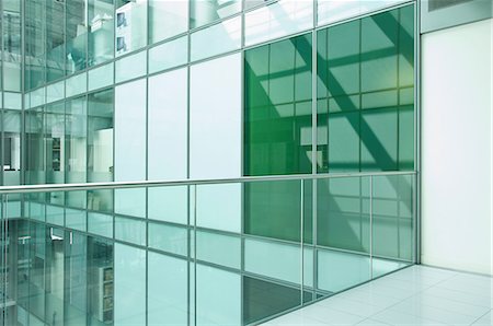 Balcony in empty office block Stock Photo - Premium Royalty-Free, Code: 614-06044722