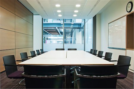 simsearch:695-05771864,k - Conference room in empty office block Stock Photo - Premium Royalty-Free, Code: 614-06044736