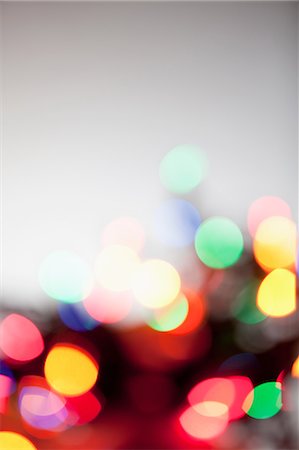 Defocussed multi colored lights Foto de stock - Sin royalties Premium, Código: 614-06043700