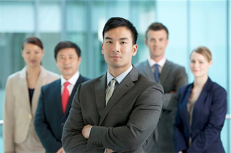 simsearch:614-06116477,k - Multi racial businesspeople, portrait Stock Photo - Premium Royalty-Free, Code: 614-06116508