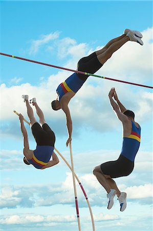 Pole vaulter Foto de stock - Royalty Free Premium, Número: 614-06168613