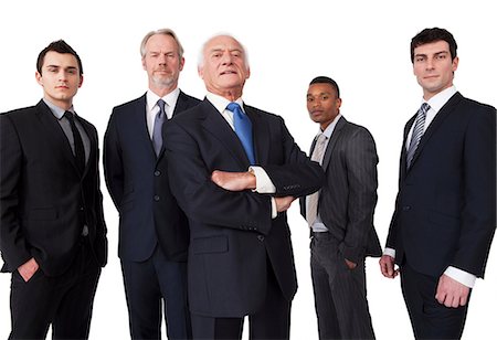 fondo blanco - Portrait of businessmen Foto de stock - Sin royalties Premium, Código: 614-06311798