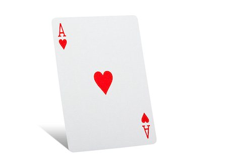 playing cards - Ace of hearts Stock Photo - Premium Royalty-Free, Code: 614-06336015