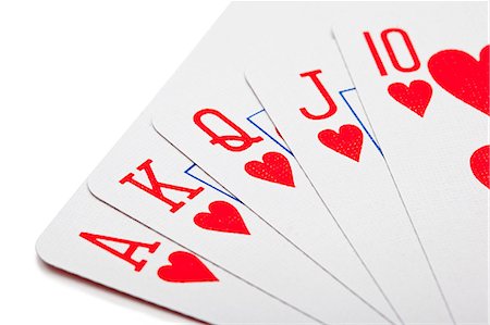 Royal flush Stock Photo - Premium Royalty-Free, Code: 614-06336017